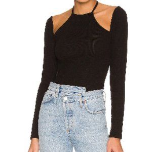 ASTR the Label Solene Bodysuit, Women's XS, Black